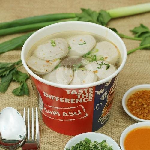 Baso Kuah menu A Fung Baso Sapi Asli, Dr. Soetomo