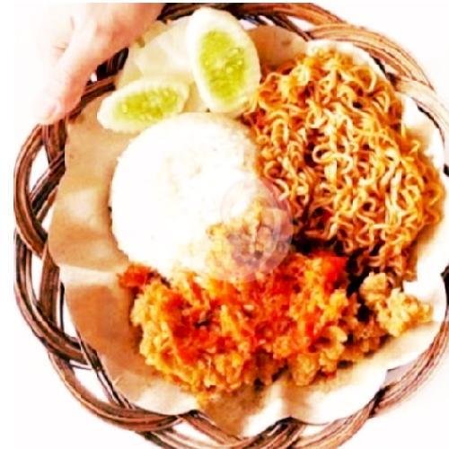 MIE GEPREK AMBYAR+AYAM+NASI+LALAPAN menu Ayam Geprek Dan Penyetan Ambyar, Letnan Tori Subiantoro