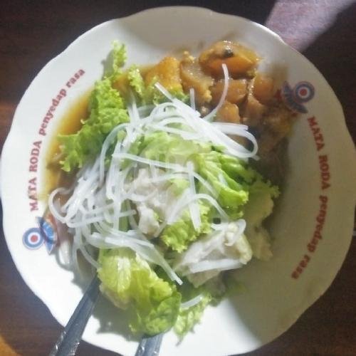 Telur Asin menu Soto Lamongan Cak Sukar, Sinduadi