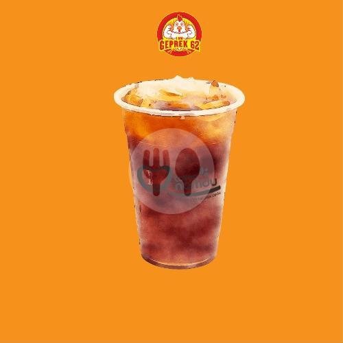 Paket C Nasi Hot Gulai Chicken + Es Teh Manis Jumbo menu Ayam Geprek 62, Tenggilis Mejoyo
