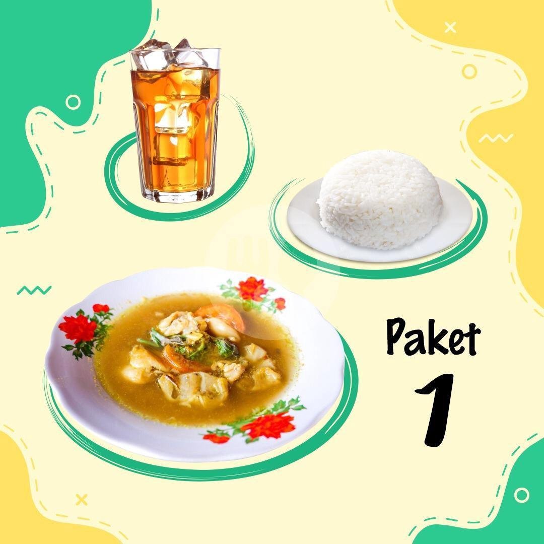 Paket 2 menu Sowak Sop Iwak, Banjarsari