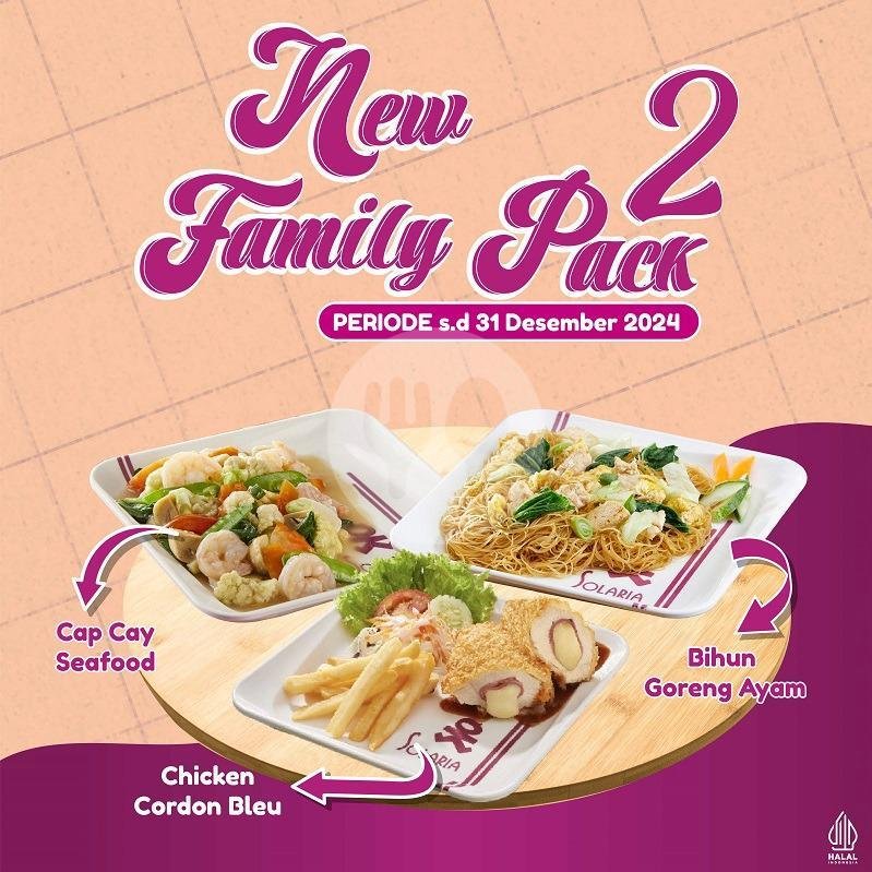 Family Pack 3 menu Solaria, Bandara Halim