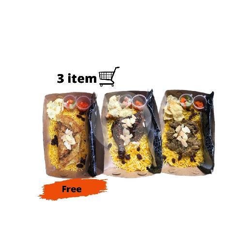 Box Kebuli Telur menu Kebuli Ummi Berkah, Mandar Bintaro