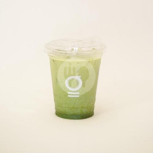 Iced Matcha Latte menu Paragraf Coffe & Eatery, MT Haryono