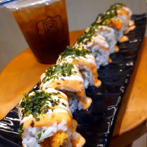 Sushi Chidori + Lemon Tea menu Bar Brothers Cafe, Mangunreja