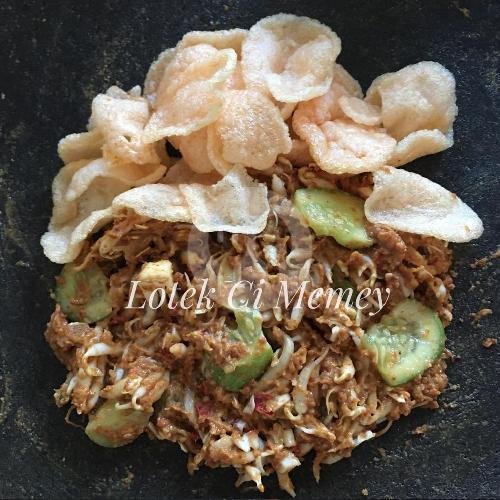 Lotek Mentah + Tahu menu Lotek Ci Memey, Pagarsih