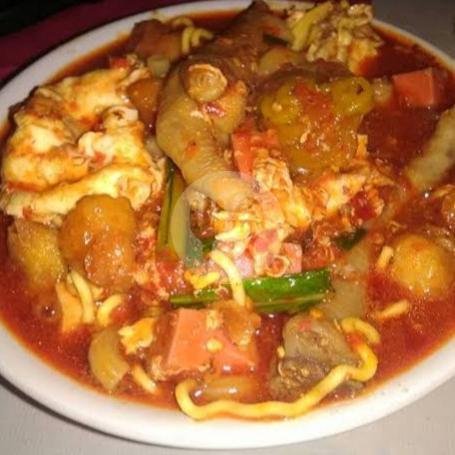 Rengginang menu Mie Ayam Seblak Endis, Kedawung, Kedawung