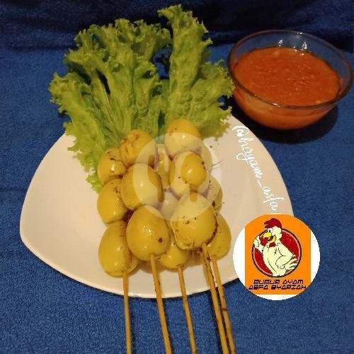 Bubur Ayam Spesial + Sate 2 (ThinWall) menu Bubur Ayam Asfa Syariah 01, Pancoran