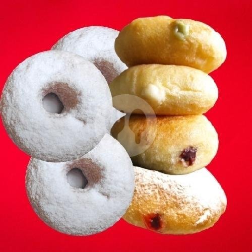 Donat Susu Kentang Meses-keju menu Donat Qizz Store, ITS