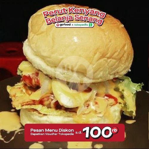Burger Ayam Telur menu Burger Murder, Sumbersari
