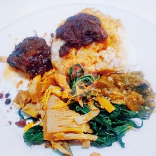 Nasi Rendang menu Rumah Makan Padang Baru 2, Tambak Dalam