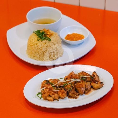Ayam Pek Cam Kee menu DUA MANGKOK (BUBUR & DIMSUM), Cikajang