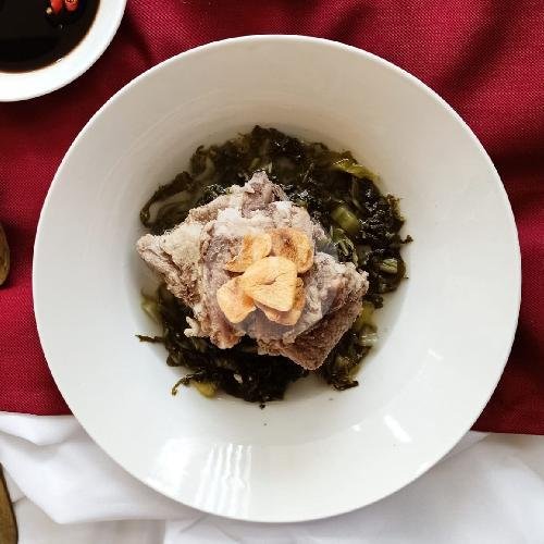 Kuah Sayur Asin menu Babi Cik Ninik, Tambak Windu