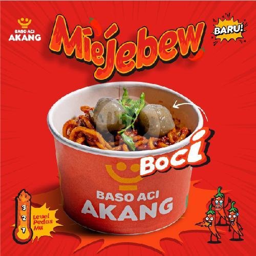 Mie Jebew Boci menu Baso Aci Akang, Rawamangun