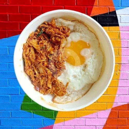 RICEBOWL TELUR CUMI SAMBEL IJO menu Kedai Jajanan Kekinian Cirebon Corndog Thaitea