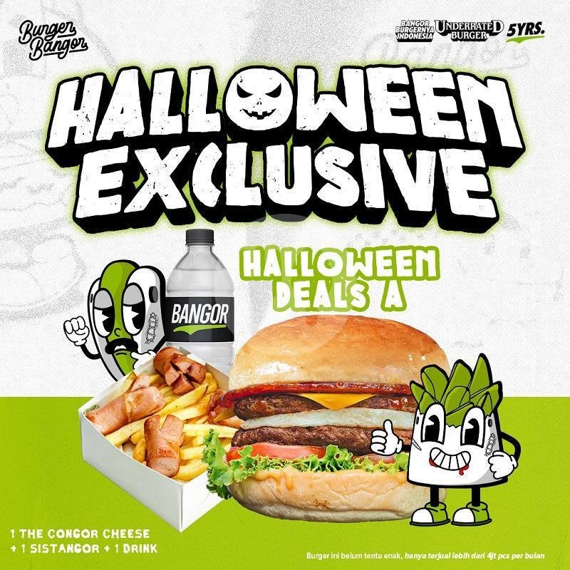 Halloween Junior menu Burger Bangor Express, Klojen Malang