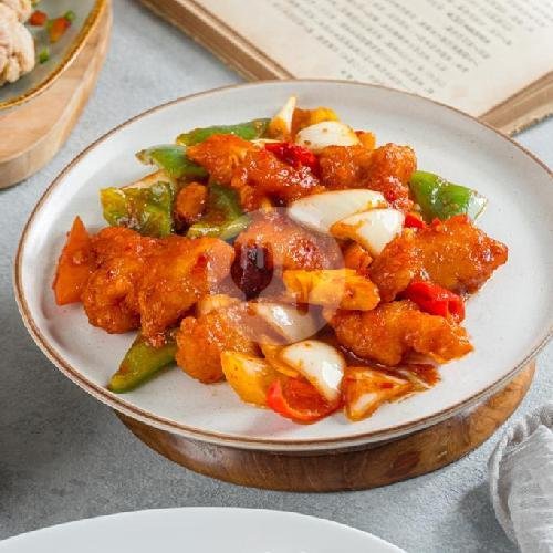 Chicken Lemongrass Rice Set menu Wee Nam Kee, Semarang