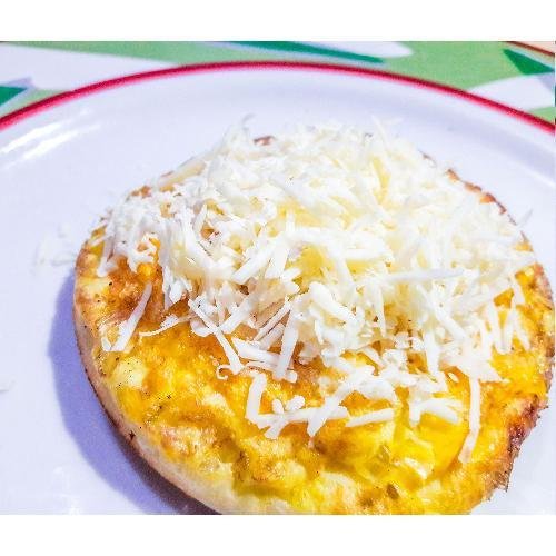Surabi Telur + Oncom + Keju menu Surabi Bu Erna, Sindang Sirna
