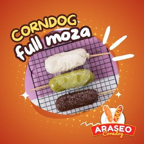 Corndog Sosis Moza Besar menu Araseo Corndog, Jiwan