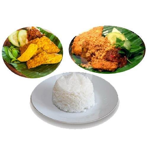 Sate Kulit Goreng Kremes menu Pecel Lele Putri Ndeso, Rawa Bebek