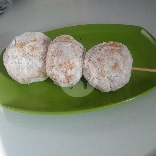Donat Sate Topping Coklat menu Habibie Bakery, Batu