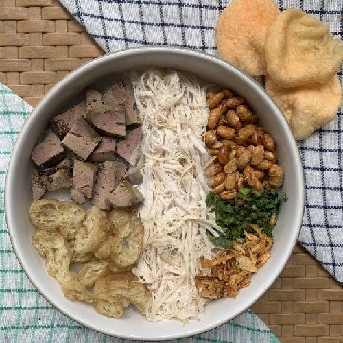 Bubur ayam usus+telor menu Bubur Ayam Mang Abay, Bojongsoang