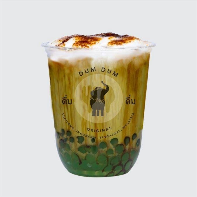 Thai Coffee Macchiato Aren + DumBoba menu Dum Dum Thai Drinks Express, Transmart Tasikmalaya