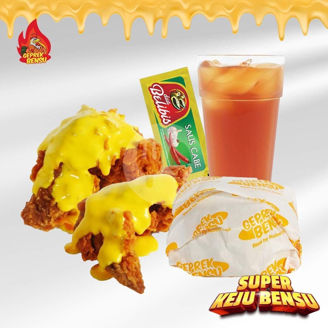 Super 5 Keju Bensu : 5 Ayam Geprek + 3 Nasi + 2 Sambal Geprek + 5 Keju menu Geprek Bensu, Dago