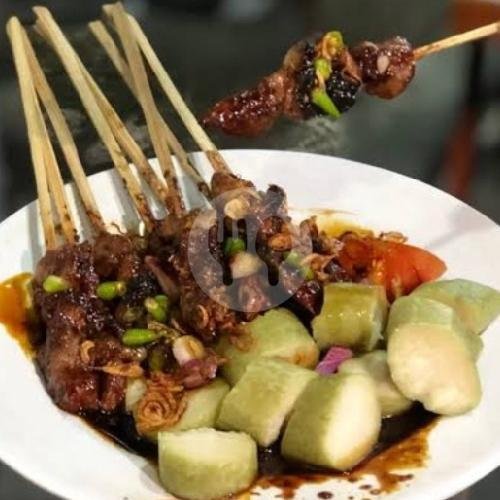 Sate Kambing + Nasi menu Sate Ayam & Sate Kambing Cak Husein