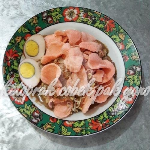 Ketoprak Telur Ceplok menu Ketoprak Cobek Pak Yono (Asli), Karang Tengah