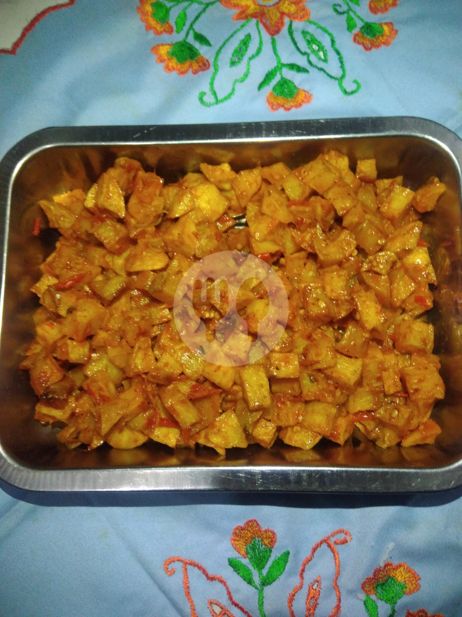 Tahu Semur menu Nasi Uduk Mamah Lintang, Kampung Melayu