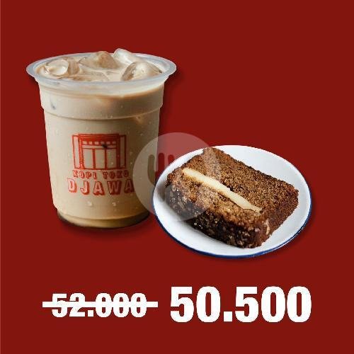 Lebih Hemat! Es Kopi Toko Djawa + Almond Croissant menu Kopi Toko Djawa, Teuku Umar