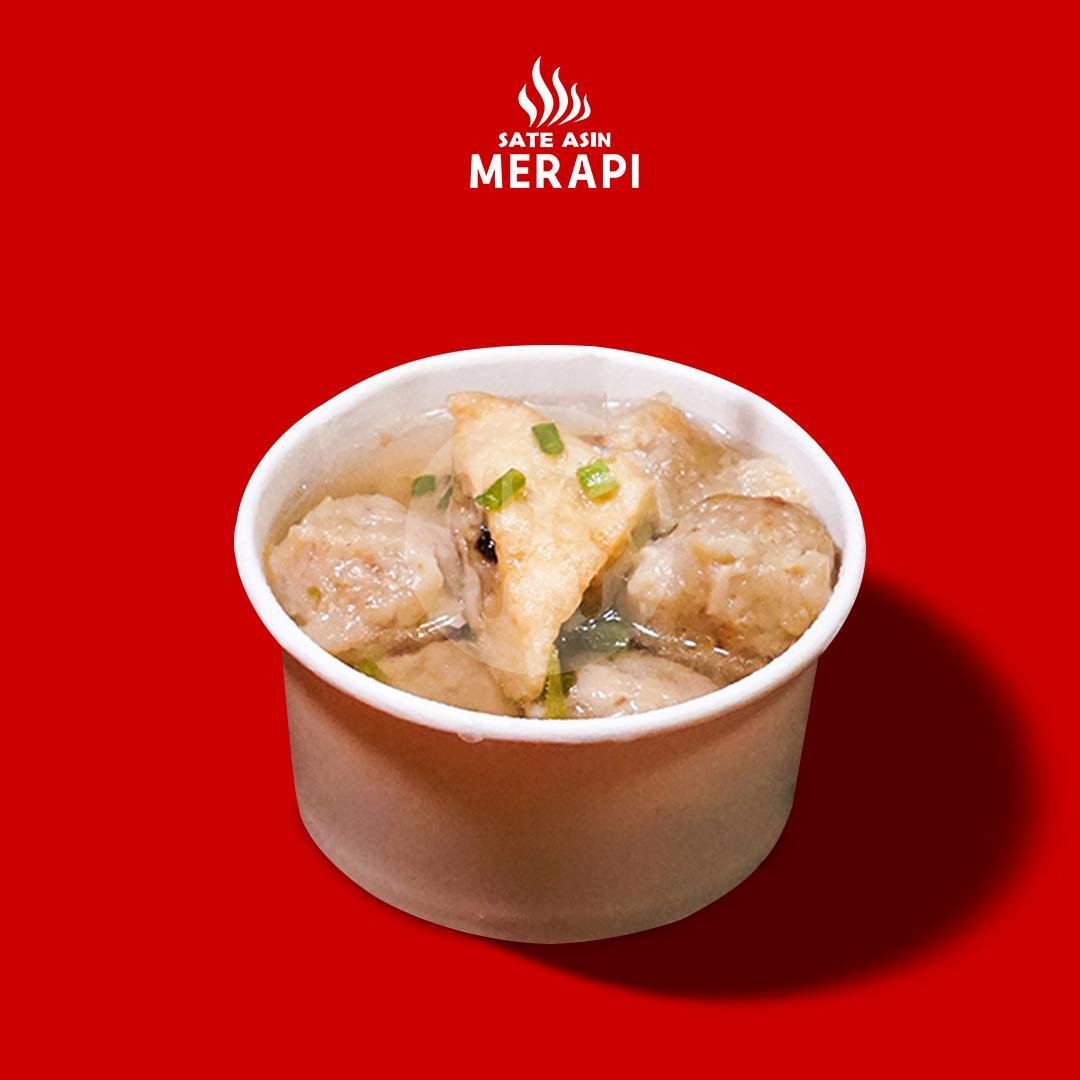 Sate Kulit Sambal ijo (5 Tusuk) menu Sate Asin Merapi Wiyung, Jl. Raya Lidah Wetan 39