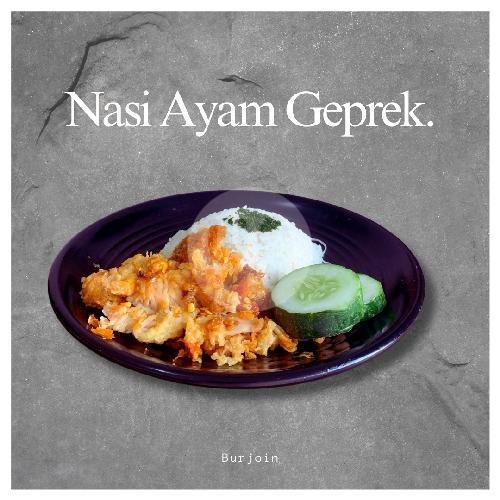Nasi Ayam Gongso Kuah menu Burjoin, Tembalang