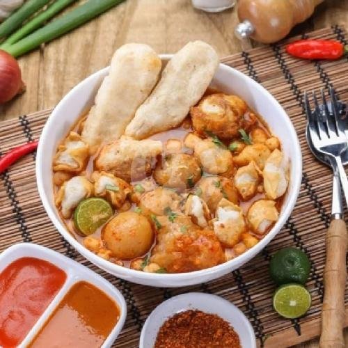 Seblak Kwetiaw Free Orange Juice menu Seblak Basah Teh Neng, Singosari