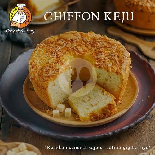 Chiffon Keju Besar menu Toko Roti Papa Cookies Cake & Bakery, Berbah