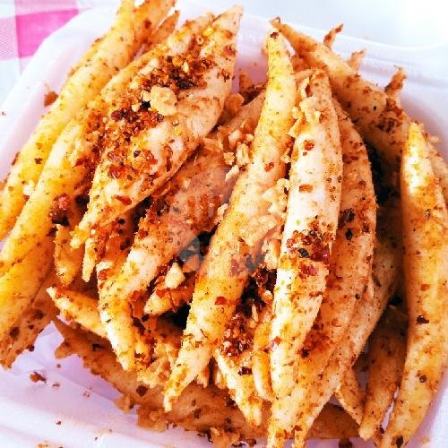 Cireng Usus Bumbu Atom Aida menu Daffa Kuliner, Galunggung