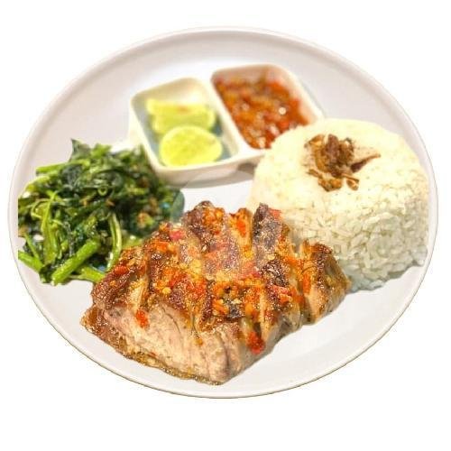PAKET NASI DADA TUNA GORENG menu IKOMAOO MANADO RESTO, Tanjung Duren Raya
