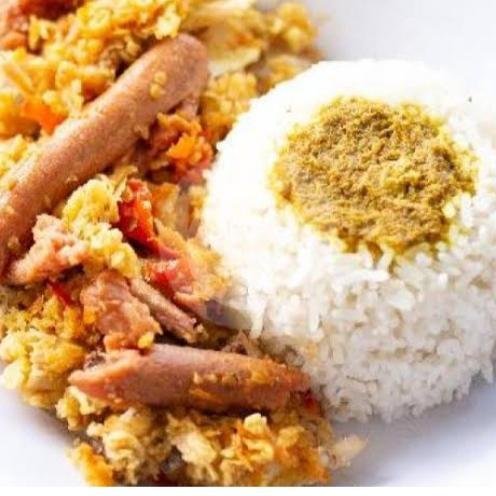Nasi Ayam Geprek+ Nugget menu Dua Saudara, Margorejo