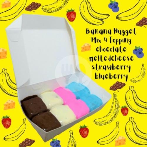 Banana Nugget Mix 8 Topping menu Banana Nugget Pempek Gugafoods, Terusan Cibaduyut