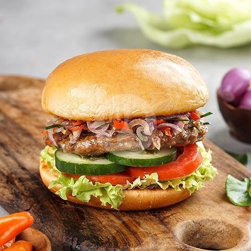 Cheese Burger menu Beurgeur Burger, Ciliwung