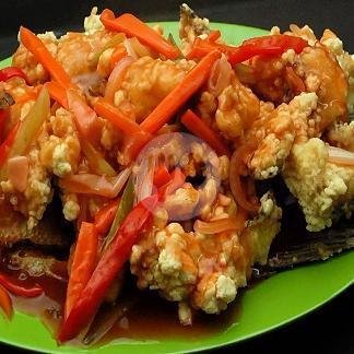 Ikan Gurame Asam Manis menu Seafood 99, Sorogenen