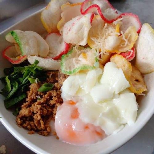Bubur Ayam + Telur  3/4 Matang, Spesial menu Big Resto, Pondok Aren