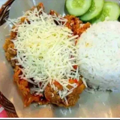 Paket E menu Raja Ayam Geprek, Harjamukti