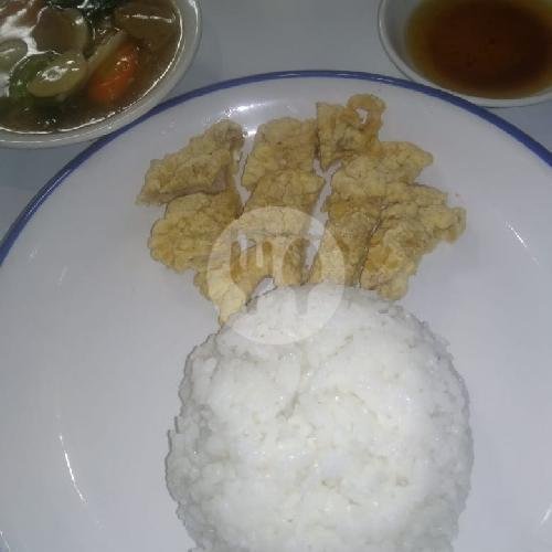 Nasi + Capcai + Puyunghai menu Lim Thiam Kie, Jati Baru