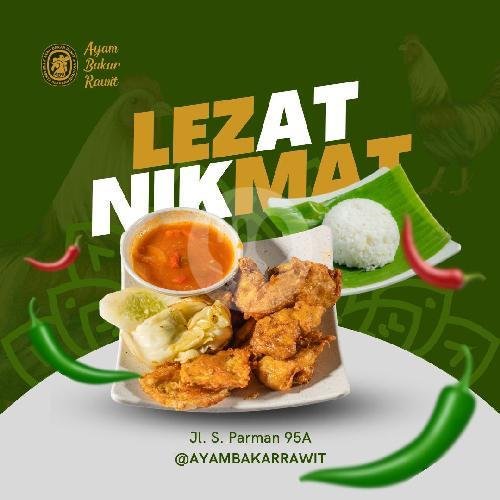 Nasi Pecel Ayam menu Ayam Bakar Rawit, Lolong