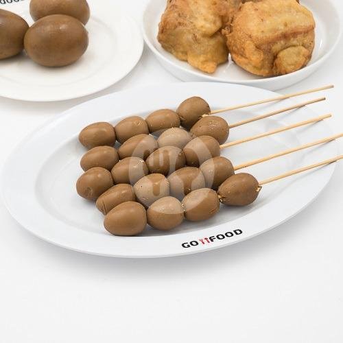 Sate Telur Puyuh menu Soto Kudus Panjunan, Mlati