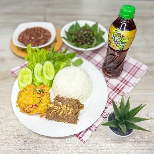 Nasi Ayam Bakar Perkedel Jagung menu Warung Nasi Ibu Imas, Regol