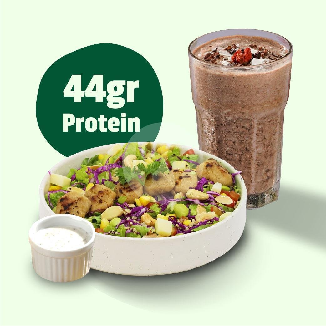 High Protein Combo 5 menu BURGREENS - Healthy, Vegan, and Vegetarian, Mall of Indonesia