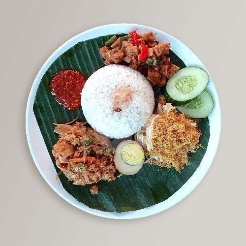 Nasi Megono Gurih Rendang menu Mlinjo Cafe & Resto, Tomang